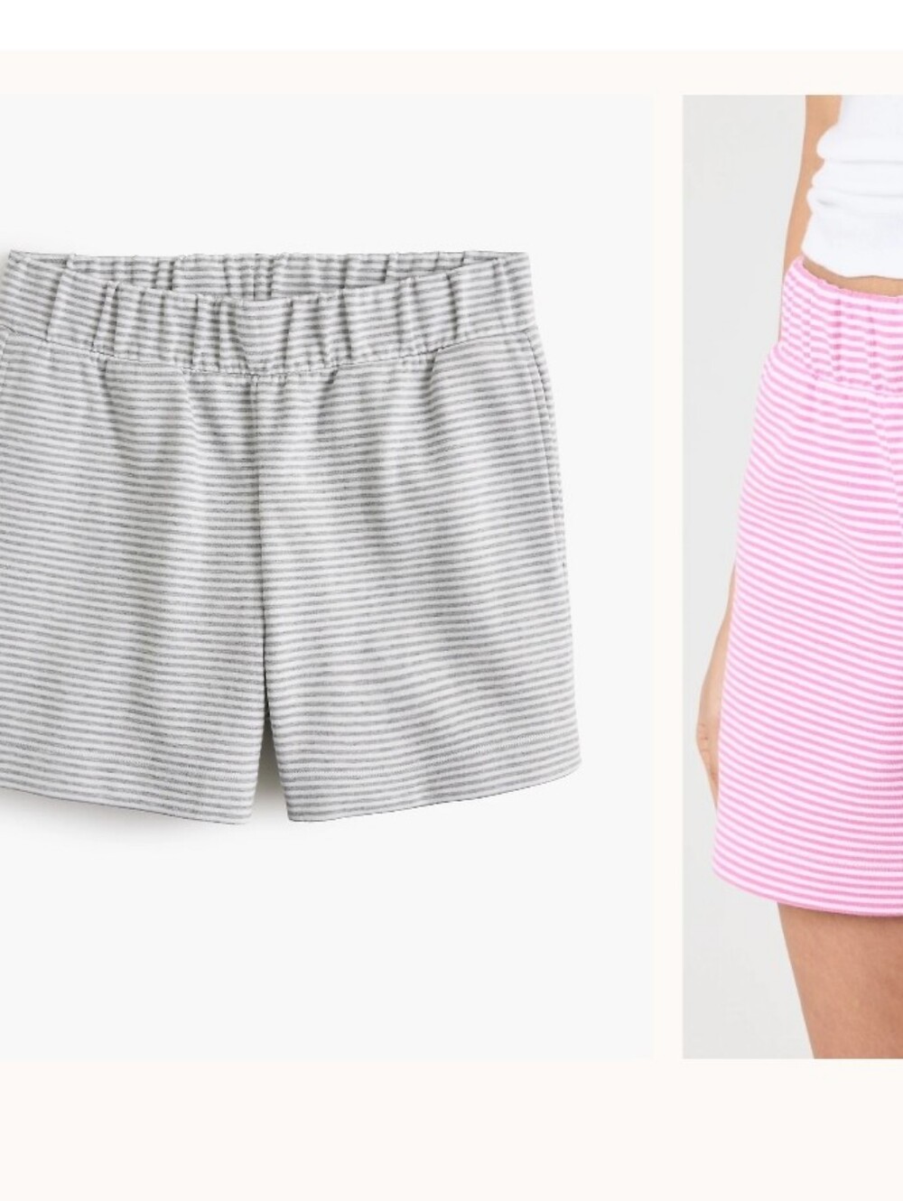 J.crew STRIPE TERRY shorts Pockets XXS